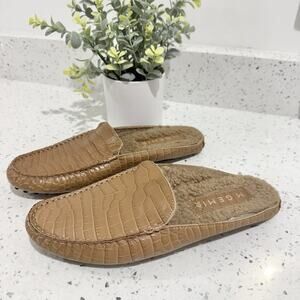 M. Gemi Felize Slip On Mule Croc Embossed 39.5 Coastal Grandma Core LS